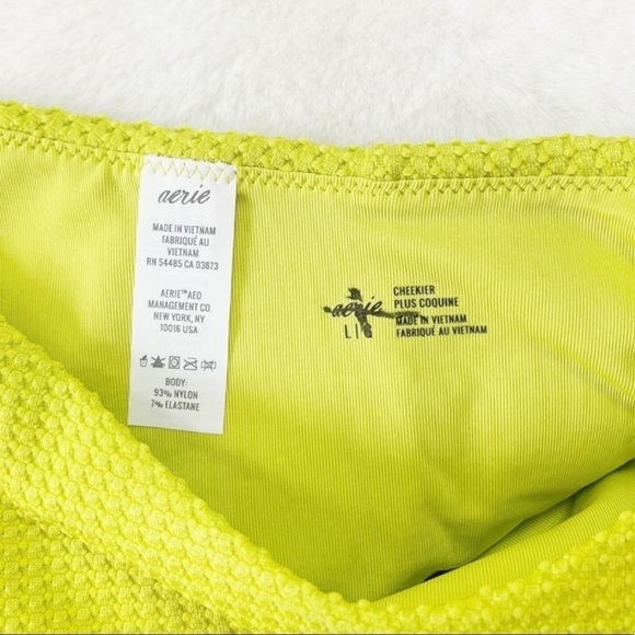 NEW Aerie Waffle Knit Super High Cut Cheekiest Bikini Bottoms - Picture 5 of 7